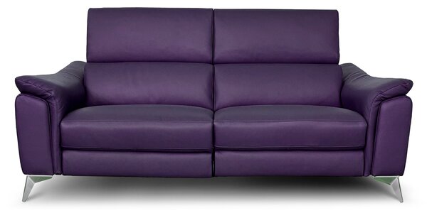 Divano Flow Relax Reclinabile in Pelle Primo Fiore – 2 posti Doppia Motorizzazione, Design Moderno