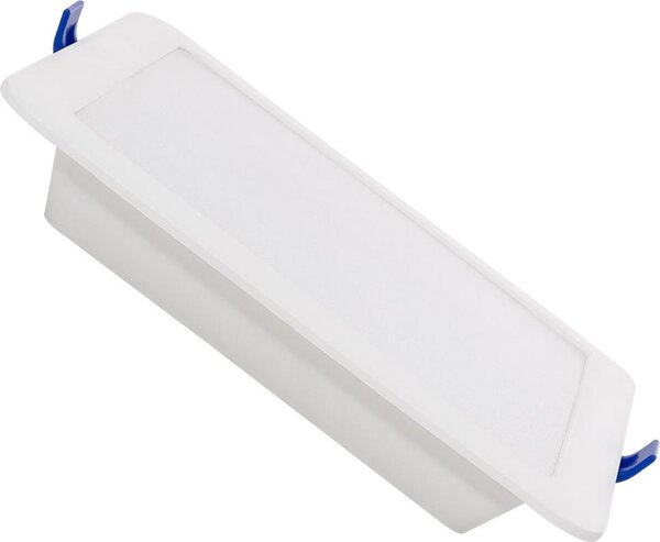 Faretto da incasso a LED piatto da 12 W, forma squadrata, modello SOLID, foro di montaggio 160x160 mm, 6500 K, TRIAC, bianco freddo