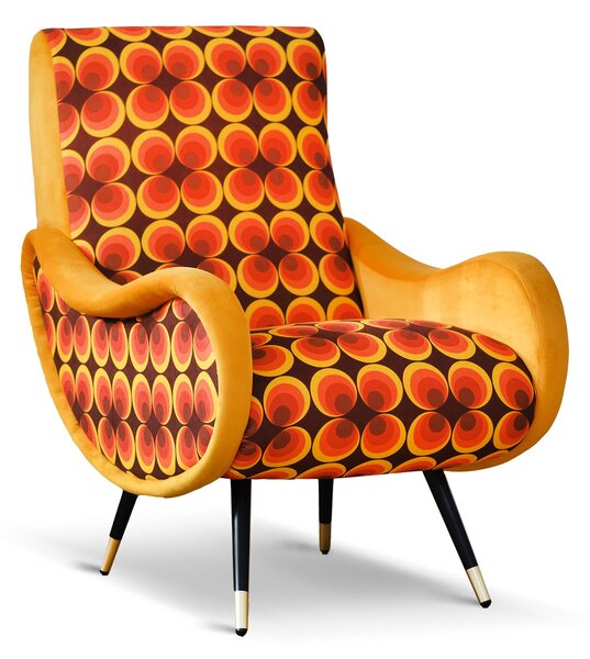 Poltrona Miss Tessuto e Velluto Premium - Design Iconico