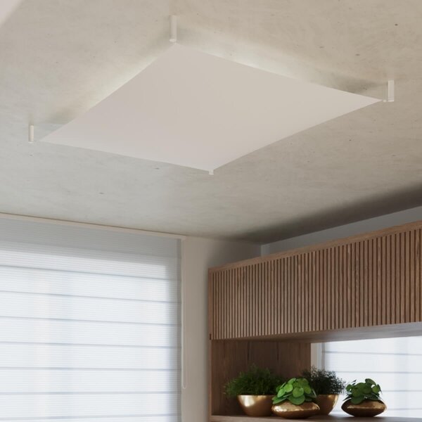 Lampada da Soffitto in Tessuto 2xG13 85W LUNA 1 Bianca