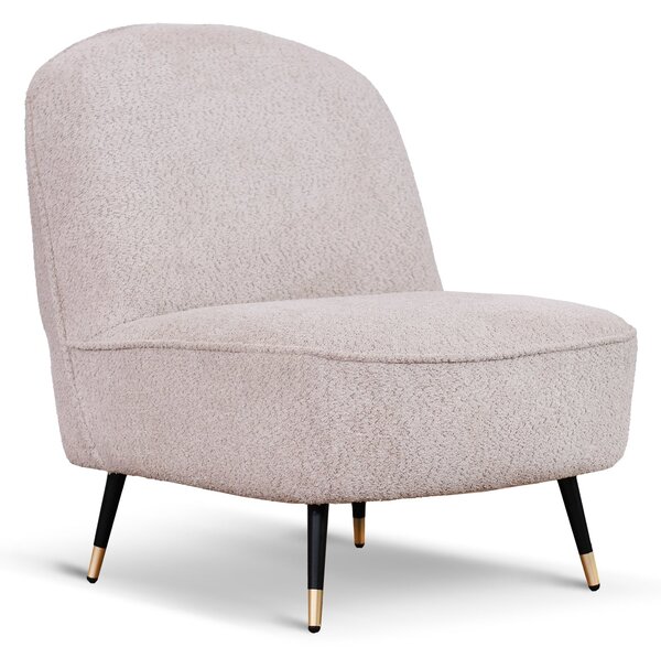 Poltrona Chicca tessuto bouclé beige