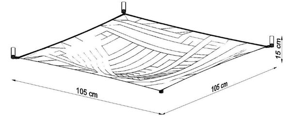 Lampada da Soffitto in Tessuto 4xG13 85W LUNA 2 Bianca