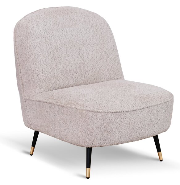 Poltrona Chicca tessuto bouclé beige
