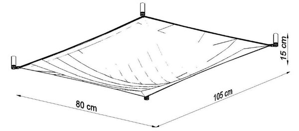 Lampada da Soffitto in Tessuto 2xG13 85W LUNA 1 Bianca