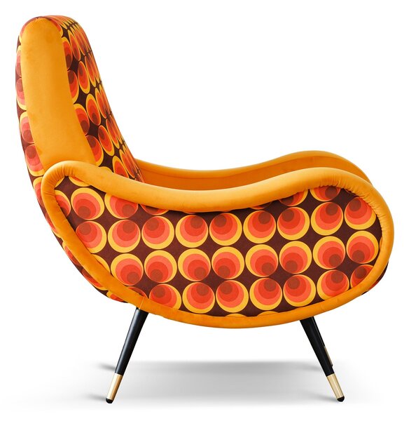 Poltrona Miss Tessuto e Velluto Premium - Design Iconico