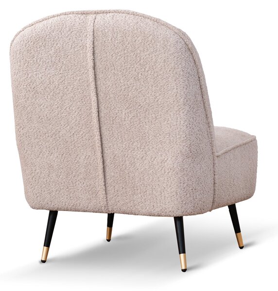 Poltrona Chicca tessuto bouclé beige