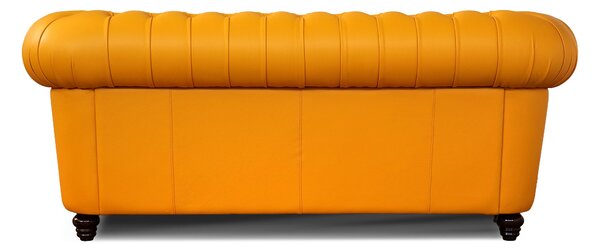 Divano Chesterfield Gabbiano in Pelle Primo Fiore Premium – Iconico, Finiture di Pregio