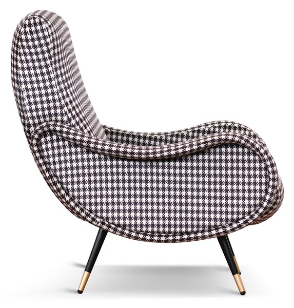 Poltrona Miss Tessuto e Velluto Premium - Design Iconico