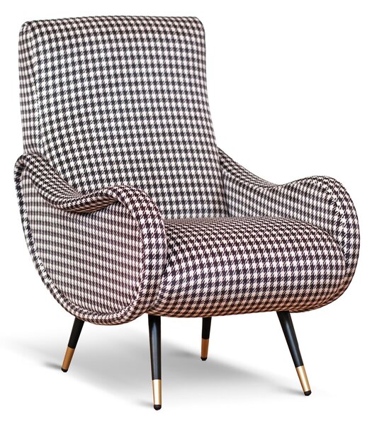Poltrona Miss Tessuto e Velluto Premium - Design Iconico