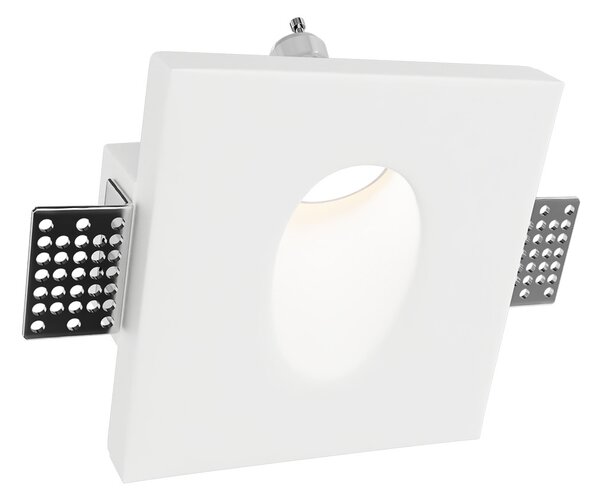 Applique da Incasso Segnapasso GU11 Ovale in Gesso Pitturabile