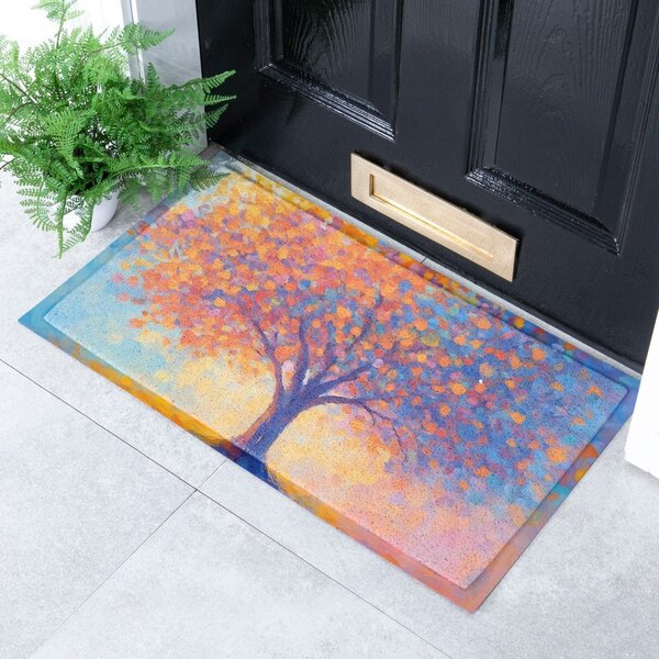 Zerbino in plastica riciclata 40x70 cm Tree Of Life – Artsy Doormats