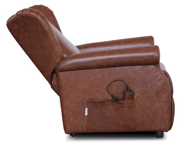 Poltrona Relax Ilde in Primo Fiore - Recliner Elettrico 2 Motori, Alzapersona - Roller System