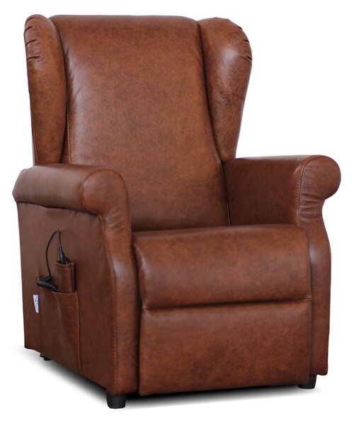 Poltrona Relax Ilde in Primo Fiore - Recliner Elettrico 2 Motori, Alzapersona - Roller System