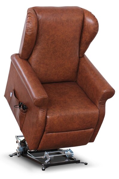 Poltrona Relax Ilde in Primo Fiore - Recliner Elettrico 2 Motori, Alzapersona - Roller System