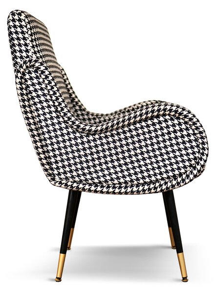 Sedia Miss in Tessuto Pied de Poule - Design Iconico