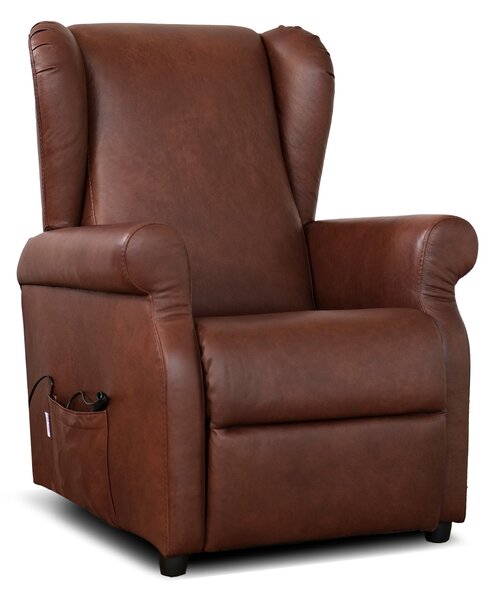Poltrona Relax Ilde in Primo Fiore - Recliner Elettrico 2 Motori, Alzapersona - Roller System