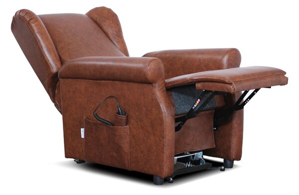 Poltrona Relax Ilde in Primo Fiore - Recliner Elettrico 2 Motori, Alzapersona - Roller System