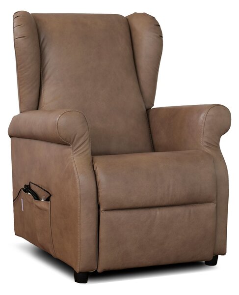 Poltrona Relax Ilde in Primo Fiore - Recliner Elettrico 2 Motori, Alzapersona - Roller System
