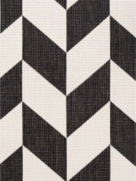 Tappeto da interno/esterno nero/color crema 120x170 cm Haringey Terrick – Ted Baker