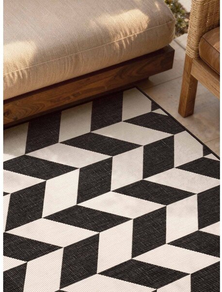 Tappeto da interno/esterno nero/color crema 120x170 cm Haringey Terrick – Ted Baker