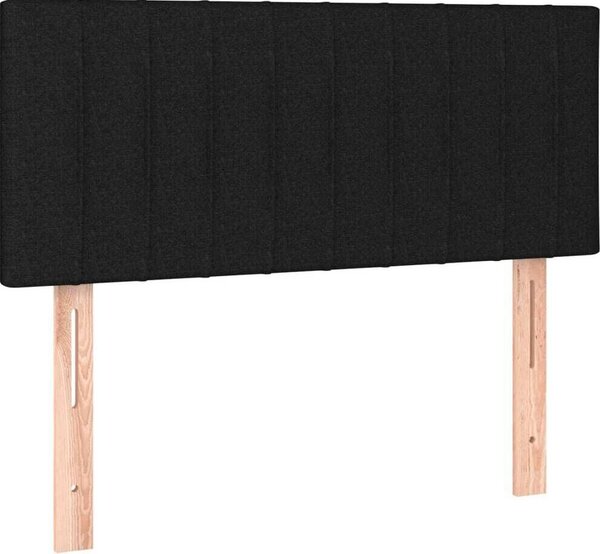 Testiera Nera 90x5x78/88 cm in Tessuto