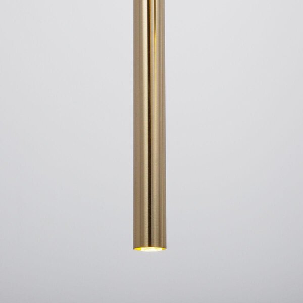 Lampada a sospensione SOPEL LUX oro spazzolato 3xG9x3W metallo, dimensioni: 130x16x16 cm, IP20, Sigma Lighting