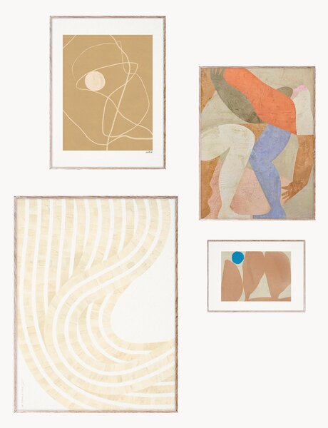 Set 4 poster con cornice Artwall No. 13