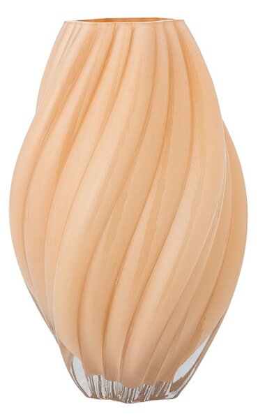 Vaso arancione in vetro (altezza totale 30 cm) Kanji – Bloomingville