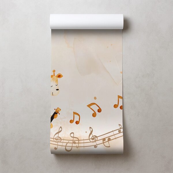 Carta da parati – Animali con strumenti musicali