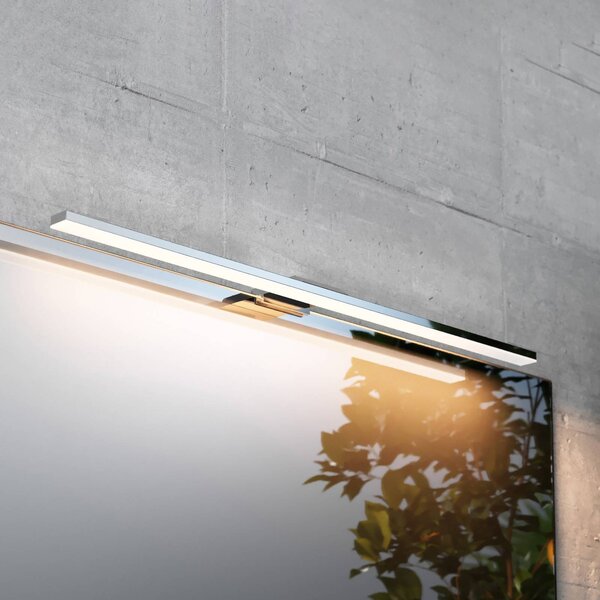 MCJ Luce per specchio a LED Triga IP44, cromo, 60 cm, 4.000K