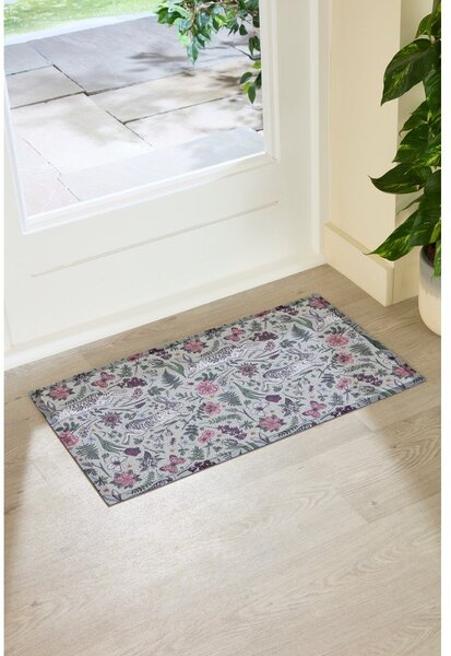 Zerbino in plastica riciclata 40x70 cm Hare Wildflowers – Artsy Doormats