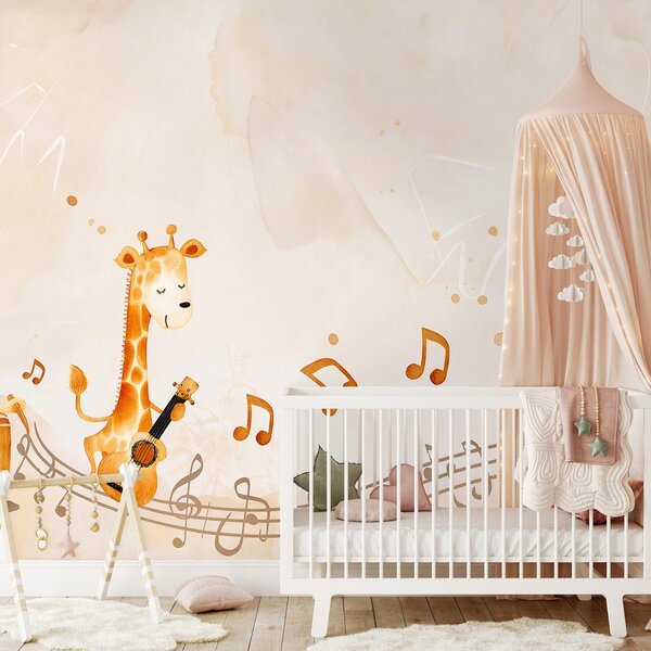 Carta da parati – Animali con strumenti musicali