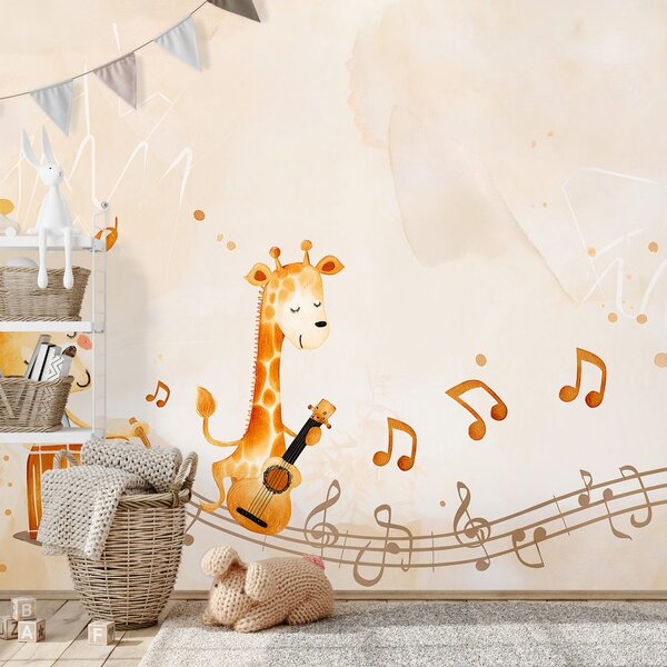 Carta da parati – Animali con strumenti musicali