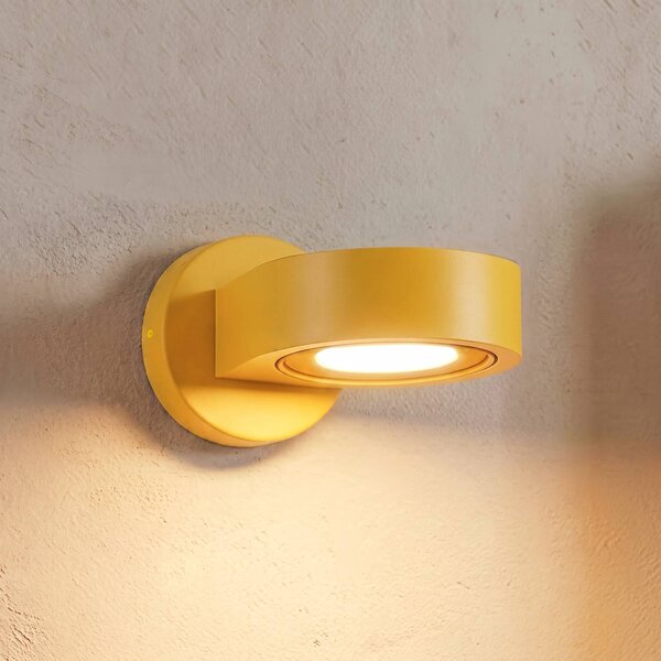 Faretto da parete Lili, giallo, Ø 14 cm, GX53 Lili Argon, Giallo / Arancione, Corridoio, Metallo, Moderno, Faretto