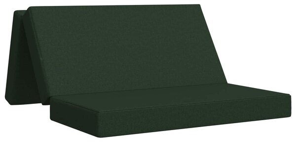 Divano Letto Pieghevole 160 x 67 x 45 cm Verde Scuro