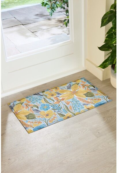 Zerbino in plastica riciclata 40x70 cm Flowers – Artsy Doormats