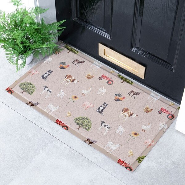 Zerbino in plastica riciclata 40x70 cm Farm Life – Artsy Doormats