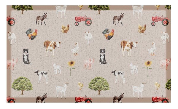 Zerbino in plastica riciclata 40x70 cm Farm Life – Artsy Doormats