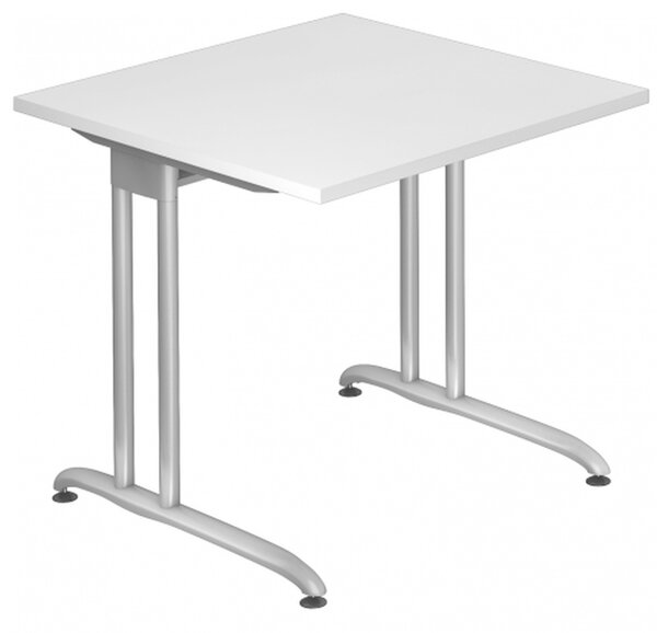 HAMMERBACHER BS08 Schreibtisch weiß quadratisch