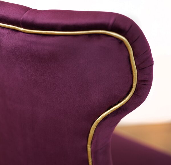 Sedia Cosmo in Velluto Capitonné - Design Iconico