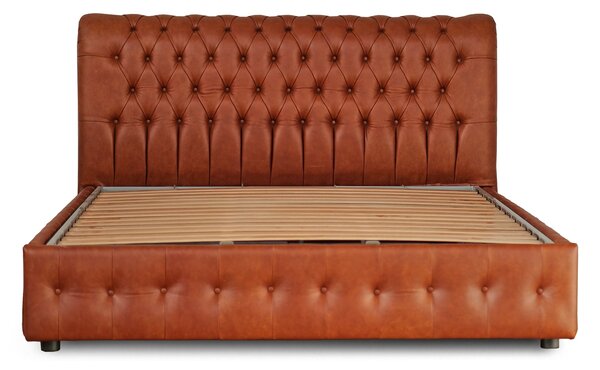 Letto Chesterfield Armonia Pelle Primo Fiore Premium - Design Iconico e Funzionale