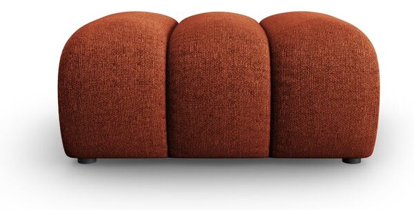 Poggiapiedi color mattone con rivestimento in ciniglia Lupine – Micadoni