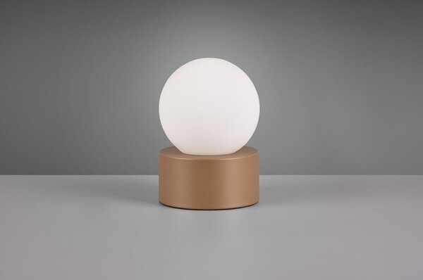 Lampada da tavolo bianco-marrone (altezza 17 cm) Countess - Reality