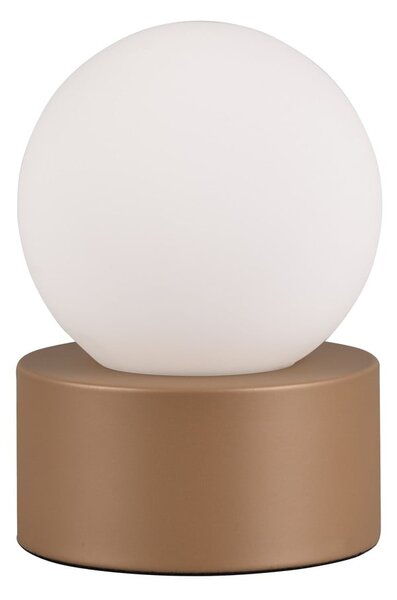 Lampada da tavolo bianco-marrone (altezza 17 cm) Countess - Reality