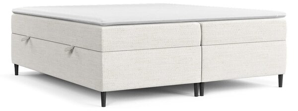 Letto boxspring crema con contenitore 160x200 cm Araya - Maison de Rêve