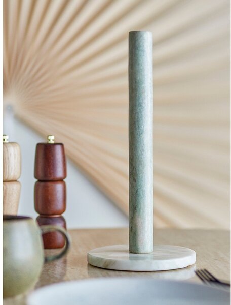 Portarotolo da cucina verticale verde chiaro in marmo ø 15 cm Emy – Bloomingville