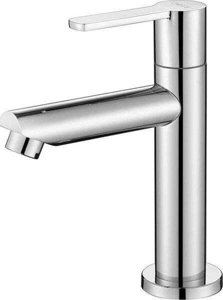 Rubinetto dell'acqua fredda per ospiti, WC, acqua fredda, valvola verticale, rubinetto dell'acqua fredda in ottone, piccolo rubinetto solo per acqua fredda con tubo di collegamento, cromo