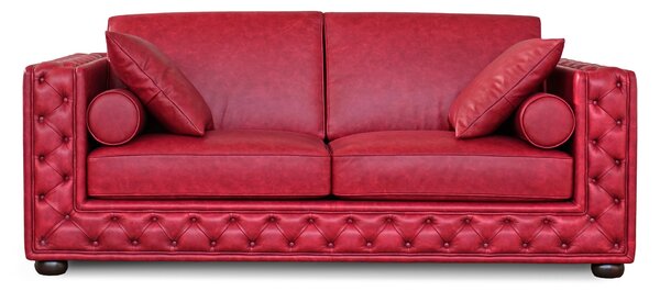 Divano Letto 2 Posti Dimora Chesterfield Pelle Primo Fiore Old Tocai