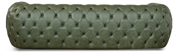 Divano Chesterfield Cosmo Pelle Primo Fiore Premium - Design Iconico