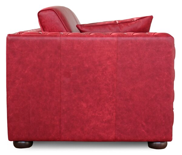 Divano Letto 2 Posti Dimora Chesterfield Pelle Primo Fiore Old Tocai
